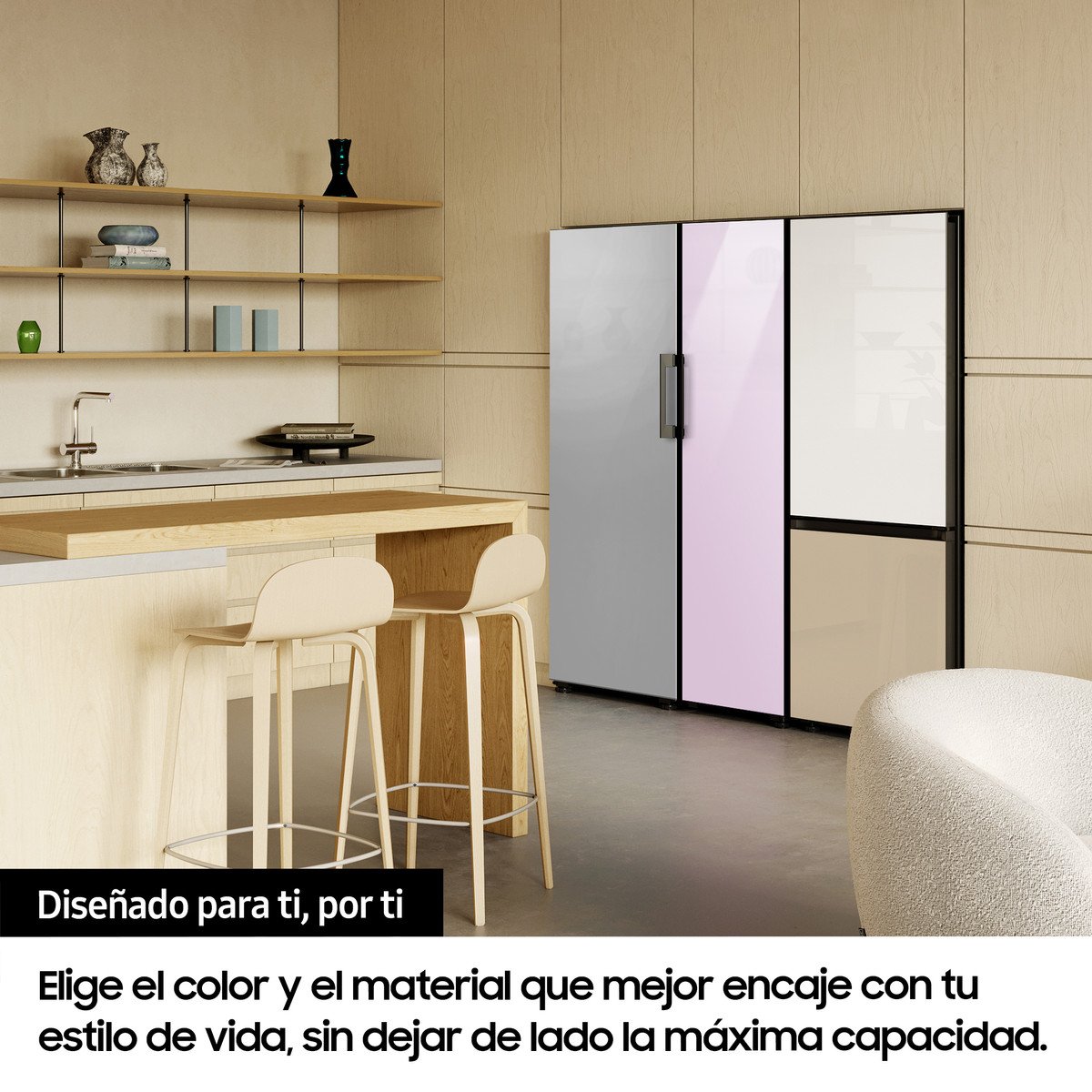 Congelador vertical - SAMSUNG RZ32A7485S9/EF, 323 l, 191,2 cm, Inox - Imagen 4
