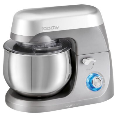 CLATRONIC Amasadora – CLATRONIC KM 3709, 1000 W, Totalmente variable velocidades, Gris