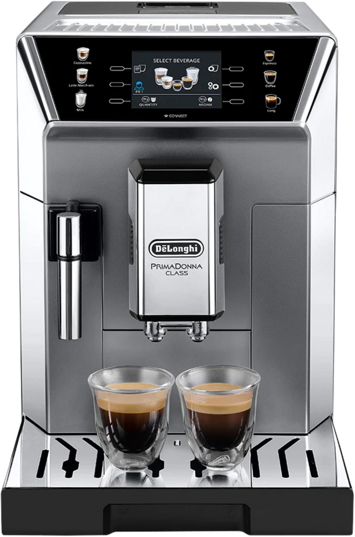 DE Cafetera express - DE LONGHI ECAM 550.85.MS, 19 bar, 1450 W, 0,5 l, 2 tazas, Negro - Imagen 2