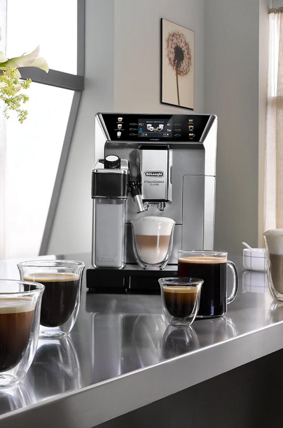 DE Cafetera express - DE LONGHI ECAM 550.85.MS, 19 bar, 1450 W, 0,5 l, 2 tazas, Negro - Imagen 3