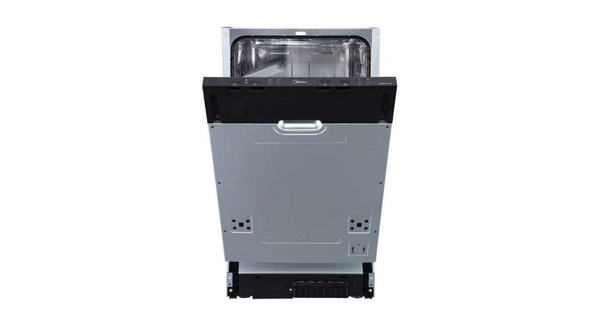 Lavavajillas integrable 45 cm - MIDEA MID45S120-ES, 10 servicios, 4 programas, 44,8 cm, Sin panelar