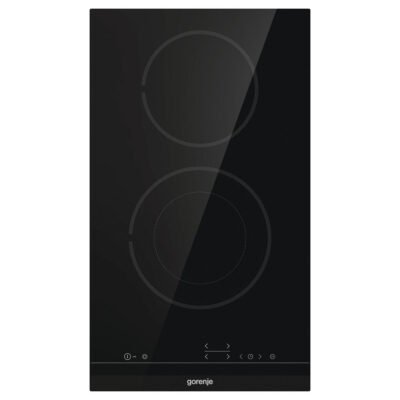 GORENJE Placa de vitrocerámica – GORENJE ECT322BCSC, 2 zonas, 300 mm, Negro