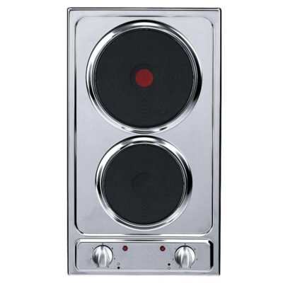 GORENJE Placa de vitrocerámica – GORENJE 151761, 2 zonas, 288 mm, Inox
