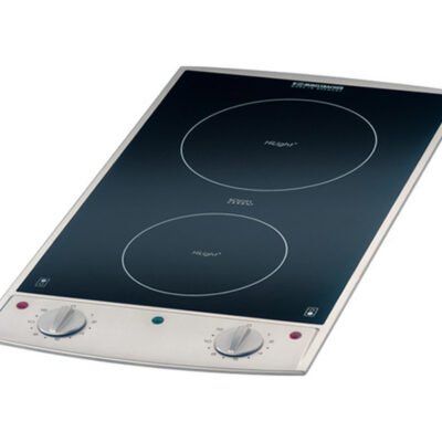 ROMMELSBACHER Placa de vitrocerámica – ROMMELSBACHER EBC 3075/E, 2 zonas, 288 mm, Inox