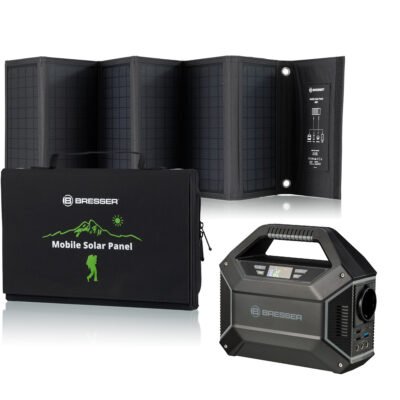 BRESSER Generador de energía – BRESSER KIT Bat + P.S, 155 W