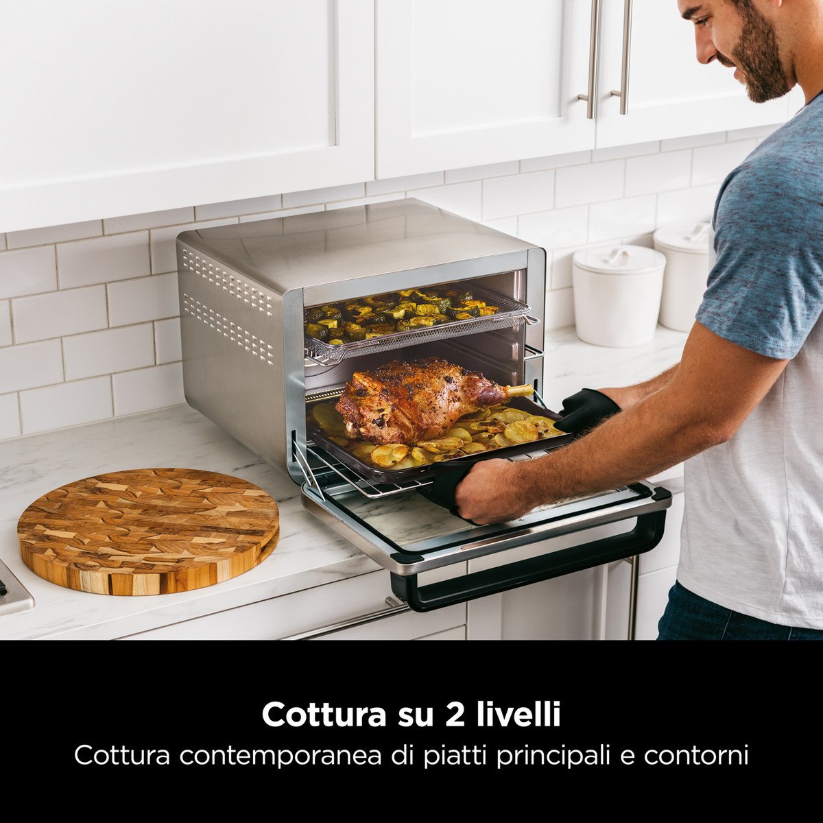 NINJA Mini horno - NINJA DT200EU, 2000 W, 29 l, Multicolor - Imagen 8
