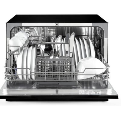 Lavavajillas compacto – KLARSTEIN Havasia UV 6, 6 programas, 55 cm, Negro