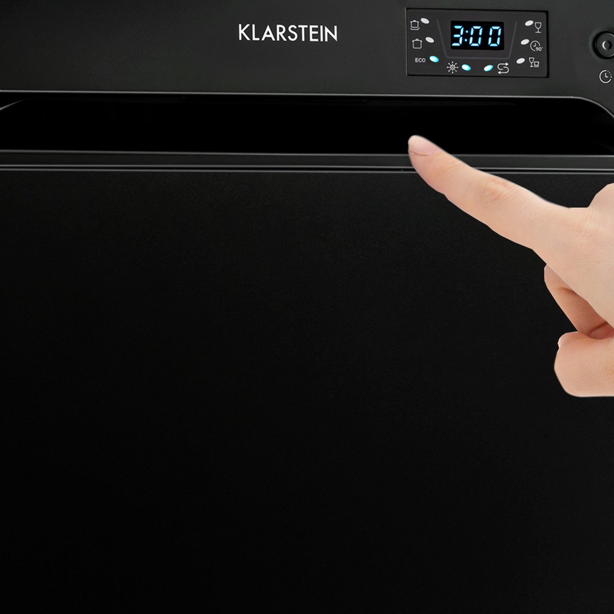 Lavavajillas compacto - KLARSTEIN Havasia UV 6, 6 programas, 55 cm, Negro - Imagen 4
