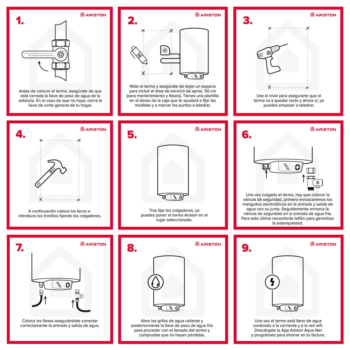 FLECK Termo Eléctrico - FLECK BON 100 ARISTON, 100 l, Blanco - Imagen 7