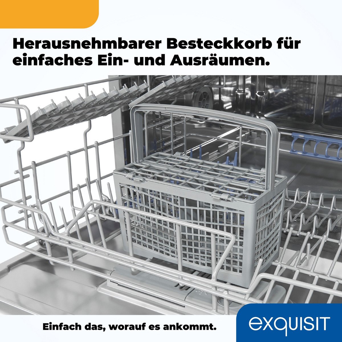 EXQUISIT Lavavajillas compacto - EXQUISIT GSP206-030D, 7 programas, 55 cm, Silver - Imagen 7
