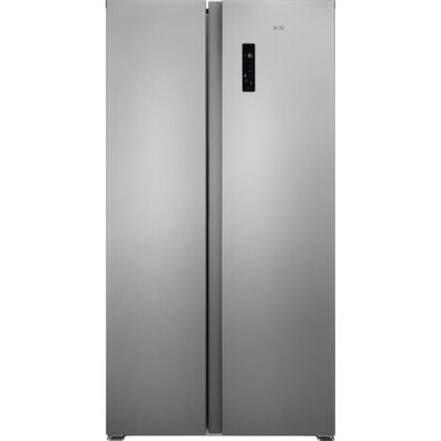 AEG Frigorífico americano – AEG RXB659E6NU, No Frost, Altura 177 cm, Capacidad 593 l, Acero inoxidable