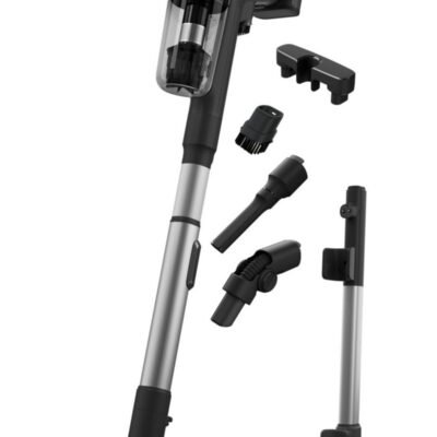 AEG Aspirador escoba – AEG AP81UB25GG, 153 W, Depósito 0,4 l, Autonomía 35 min, Inox