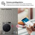 LG Lavadora secadora - LG F4DR7011AGS, 11 kg + 6 kg, Inox antihuellas - Imagen 4