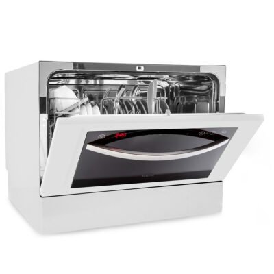 Lavavajillas compacto – KLARSTEIN Havasia UV 6 Luminance, 7 programas, 55 cm, Blanco