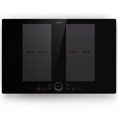 KLARSTEIN Placa de inducción – KLARSTEIN Delicatessa 77 Flex, 4 zonas, 77 cm, Negro