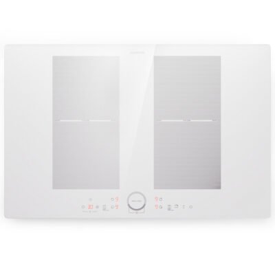 KLARSTEIN Placa de inducción – KLARSTEIN Delicatessa 77 Flex, 4 zonas, 77 cm, Blanco