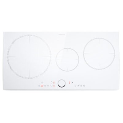 KLARSTEIN Placa de inducción – KLARSTEIN Delicatessa 80, 3 zonas, 80 cm, Blanco