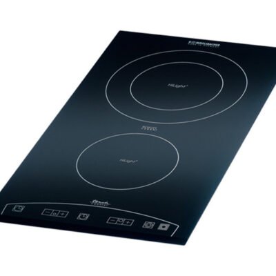 ROMMELSBACHER Placa de vitrocerámica – ROMMELSBACHER EBC 3477/TC, 2 zonas, 288 mm, Negro