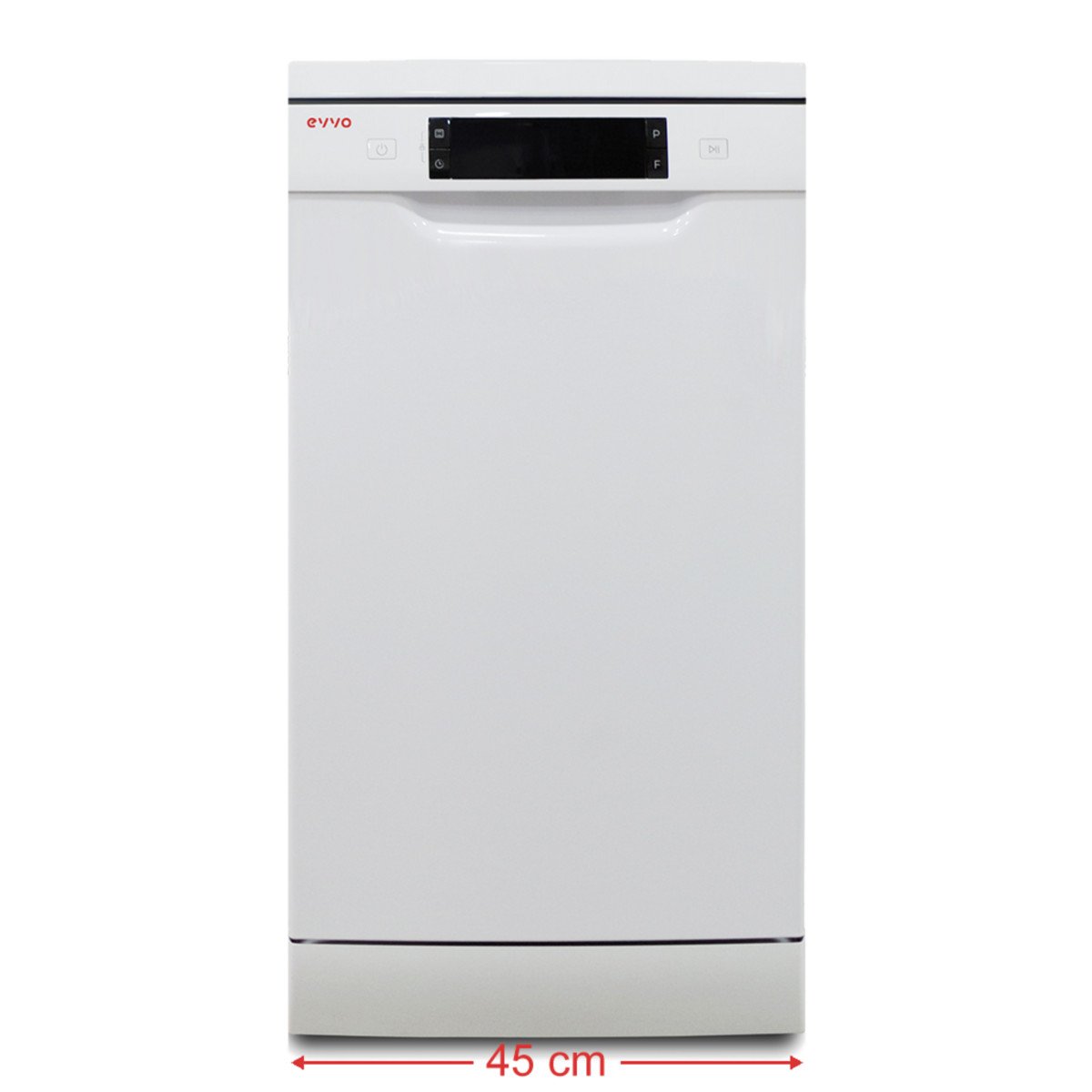 Lavavajillas libre instalación 45 cm - EVVO D3 Slim (45 cm), 8 programas, 45,0 cm, Blanco