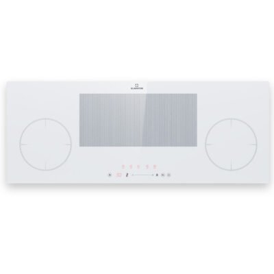 KLARSTEIN Placa de inducción – KLARSTEIN Delicatessa 90 Slim Hybrid, 4 zonas, 90 cm, Blanco