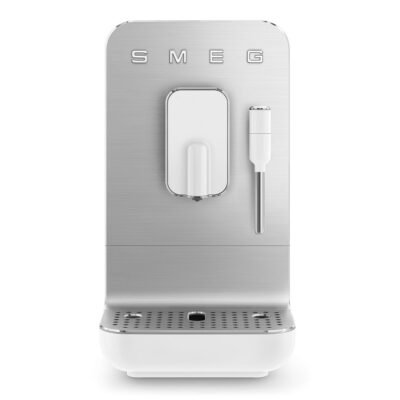 SMEG Cafetera automática – SMEG BCC12WHMEU, 19 bar, 1350 W, Blanco