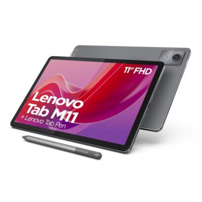 LENOVO Lenovo Tab M11 11″ Tablet 128GB/4GB Gris + Pen Stylus, 128 GB, Grey, 11 » UFHD, 4 GB RAM, , Tablet Android
