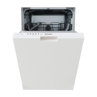 INDESIT Lavavajillas integrable 45 cm – INDESIT DI9E 2B10, 9 servicios, 5 programas, 44,8 cm, Blanco