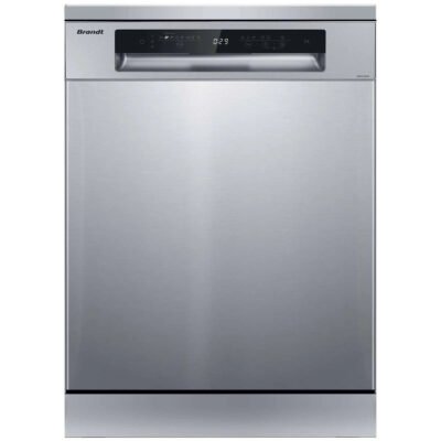 Lavavajillas libre instalación 60 cm – BRANDT BDF534DX, 8 programas, 60 cm, Inox