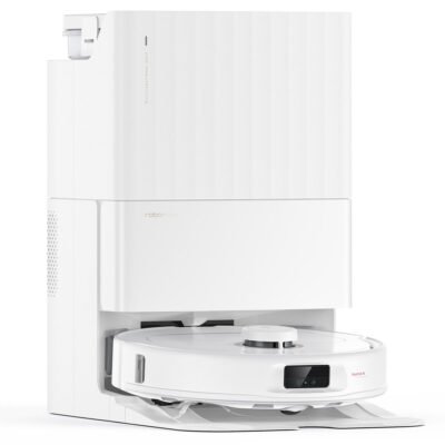 ROBOROCK Robot aspirador – ROBOROCK Qrevo MaxV, 30 W, Potencia de succión 7 kPa, Depósito 330 ml, Autonomía 180 min, Blanco