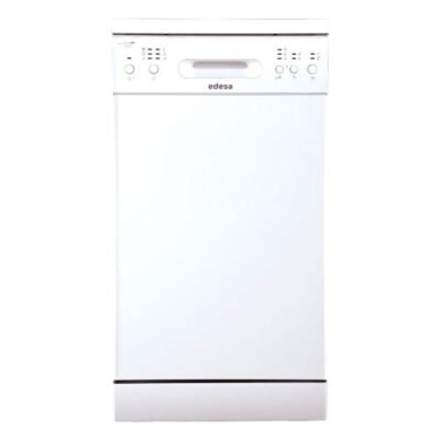 Lavavajillas libre instalación 45 cm – EDESA EDW-4610 WH, 10 servicios, 6 programas, 44,8 cm, Inox
