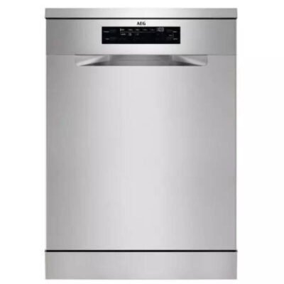 AEG Lavavajillas libre instalación 60 cm – AEG 911 514 131, 14 servicios, 8 programas, 598 mm, Inox
