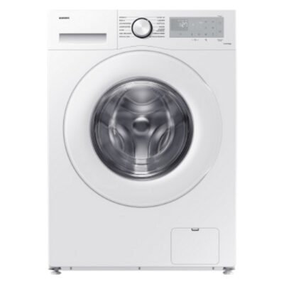 SAMSUNG Lavadora carga frontal – SAMSUNG WW80CGC04DTHEC, 8 kg, 1400 rpm, 22 programas, Inox