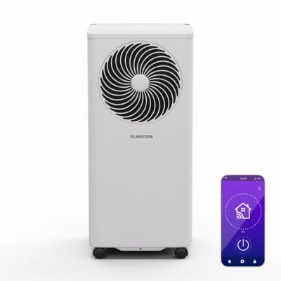 KLARSTEIN Aire acondicionado portátil – KLARSTEIN Aero Ring, 7000 fg/h, 25 m², 64 dB(A), Blanco