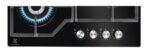 ELECTROLUX Placa de gas - ELECTROLUX 304619985, 4 zonas, NG + LPG (Propane/Butane), 590 mm, Negro - Imagen 2