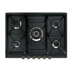 SMEG Placa de gas - SMEG SR775AO, 5.0000 zonas, Gas Natural Gas Butano Gas Propano, 68,5 cm, Gris