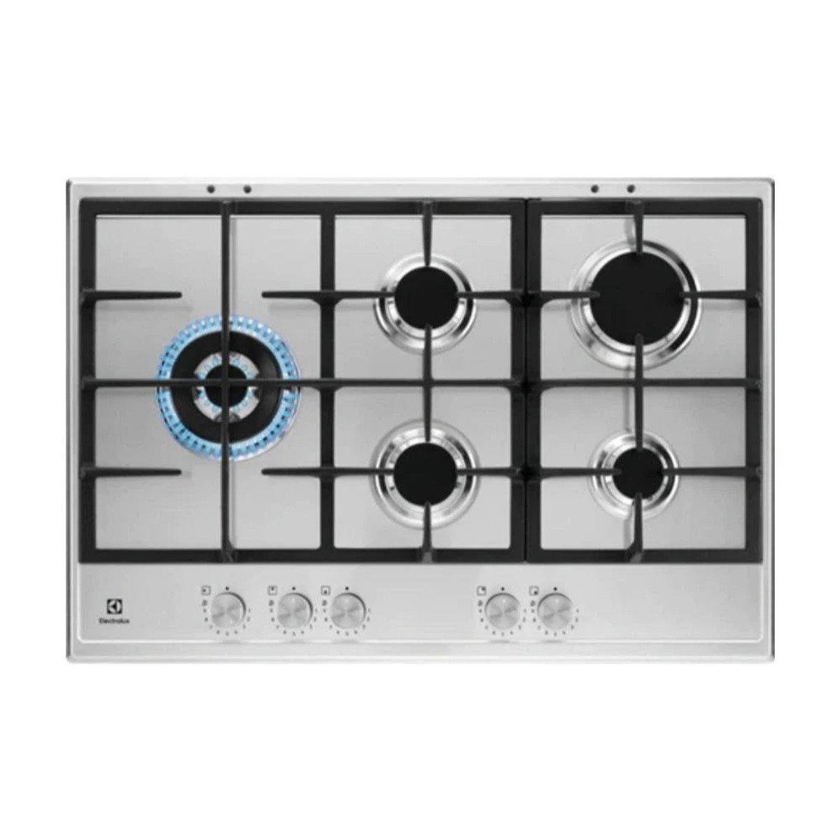 ELECTROLUX Placa de gas - ELECTROLUX 304620015, 5 zonas, 744 mm, Inox
