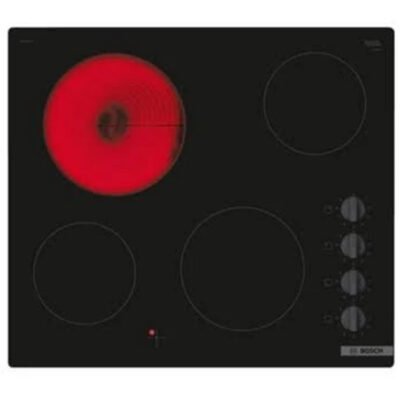 BOSCH Placa de vitrocerámica – BOSCH PKE611CA8E, 4 zona(s) zonas, 592 mm, Negro
