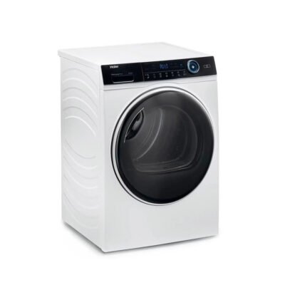 HAIER Secadora bomba de calor – HAIER 31102746, Eléctrico, 9 kg, 14 programas, Blanco