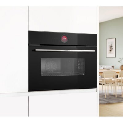 BOSCH Horno multifunción – BOSCH BOSCMG7241B1, Integrable, Hidrolítica, 45 l, 59,4 cm, Negro