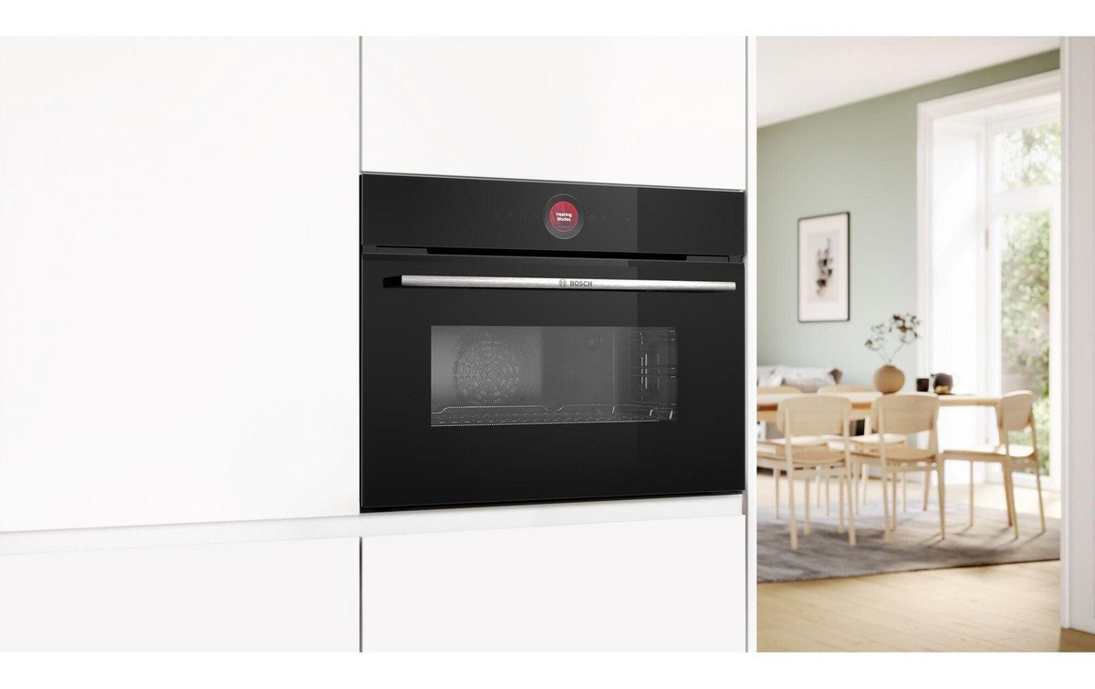 BOSCH Horno multifunción - BOSCH BOSCMG7241B1, Integrable, Hidrolítica, 45 l, 59,4 cm, Negro