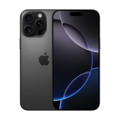 APPLE iPhone 16 Pro Max, Negro, Móvil iOS, 256 GB, 8 GB RAM, 6,9 » Super Retina XDR, Ceramic Shield, 120 Hz, Recubrimiento oleofóbico, Anti-huellas, A