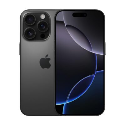 APPLE iPhone 16 Pro, Negro, Móvil iOS, 128 GB, 8 GB RAM, 6,3 » Super Retina XDR, Ceramic Shield, 120 Hz, Recubrimiento oleofóbico, Anti-huellas, Apple