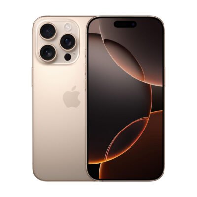 APPLE iPhone 16 Pro iPhone 16 Pro, Arena, Móvil iOS, 128 GB, 8 GB RAM, 6,3 » Super Retina XDR, Ceramic Shield, 120 Hz, Recubrimiento oleofóbico, Anti-