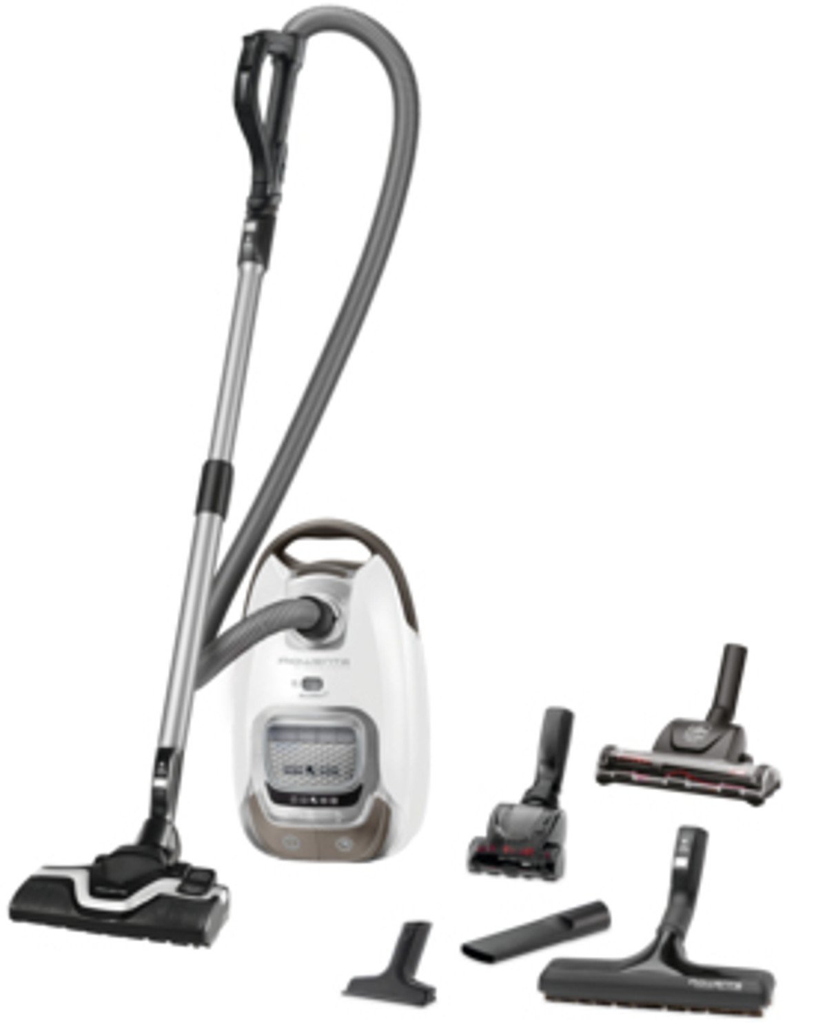 ROWENTA Aspirador con bolsa - ROWENTA RO7487EA, 400 W, Depósito 4,5 l, Gris, Blanco