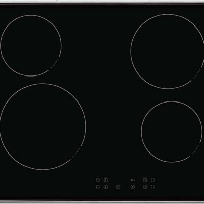 AMICA Placa de vitrocerámica – AMICA KMC 744 600 E, 4 zone(s) zonas, 575 mm, Negro, Acero inoxidable
