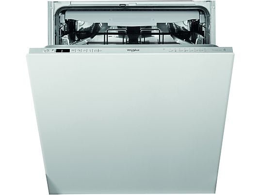 Whirlpool Lavavajillas integrable - Whirlpool WI 7020 PF, 14 cubiertos, 8 programas, 60 cm, Tercera bandeja, PowerClean Pro, Sin panelar