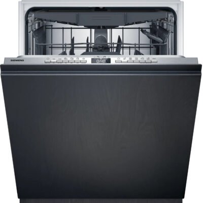 SIEMENS Lavavajillas integrable 60 cm – SIEMENS iQ300 SN73EX22CE, 14 servicios, 6 programas, 598 mm, Black