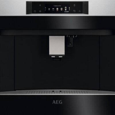 AEG Máquina espresso – AEG KKA894500M, , 1350 W, 2 tazas, Negro, Acero inoxidable