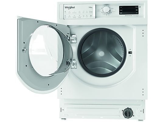 Whirlpool Lavadora secadora integrable - Whirlpool BI WDWG 751482 EU N, 7 kg/5kg, 1400 rpm, 6th Sense, Sin panelar - Imagen 3