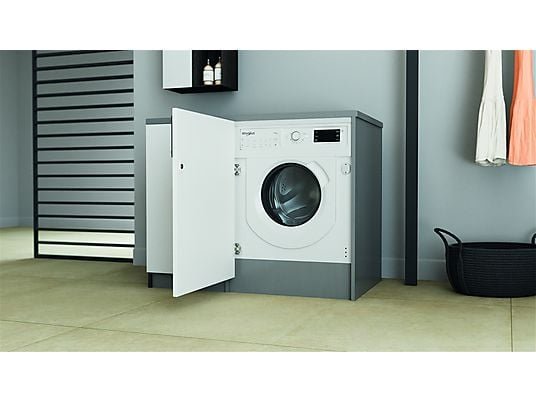 Whirlpool Lavadora secadora integrable - Whirlpool BI WDWG 751482 EU N, 7 kg/5kg, 1400 rpm, 6th Sense, Sin panelar - Imagen 8